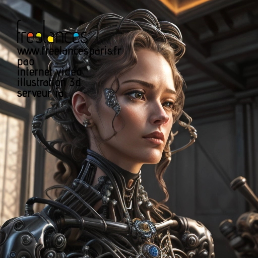 Pao internet vidéo illustration 3d serveur intelligence générative freelance paris studio de création 63V6I491